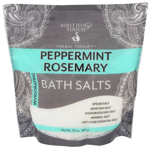 Soothing Touch, Bath Salts Peppermint Rosemary, 1 Each, 32 Oz Soothing Touch, Bath Salts Peppermint Rosemary, 1 Each, 32 Oz