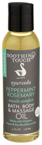 Soothing Touch, Bath Body & Massage Oil Peppermint Rosemary Muscle Comfort, 1 Each, 4 Oz Soothing Touch, Bath Body & Massage Oil Peppermint Rosemary Muscle Comfort, 1 Each, 4 Oz