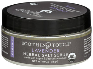 Soothing Touch, Organic Herbal Salt Scrub Lavender, 1 Each, 10 Oz Soothing Touch, Organic Herbal Salt Scrub Lavender, 1 Each, 10 Oz