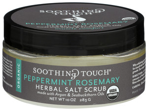 Soothing Touch, Herbal Salt Scrub Peppermint Rosemary, 1 Each, 10 Oz Soothing Touch, Herbal Salt Scrub Peppermint Rosemary, 1 Each, 10 Oz