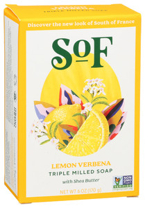 South Of France, Bar Soap Lemon Verbena Full Size, 1 Each, 6 Oz South Of France, Bar Soap Lemon Verbena Full Size, 1 Each, 6 Oz