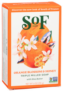 South Of France, Bar Soap Orange Blossom & Honey, 1 Each, 6 Fl Oz South Of France, Bar Soap Orange Blossom & Honey, 1 Each, 6 Fl Oz