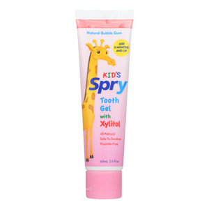 Spry, Kid's Natural Bubble Gum Xylitol Tooth Gel, 1 Each, 2 Oz Spry, Kid's Natural Bubble Gum Xylitol Tooth Gel, 1 Each, 2 Oz