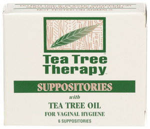 Tea Tree Therapy, Vaginal Suppositories With Tea Tree Oil, 1 Each, 6 Ct Tea Tree Therapy, Vaginal Suppositories With Tea Tree Oil, 1 Each, 6 Ct