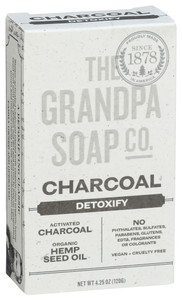 The Grandpa Soap Co., Charcoal Detoxify Bar Soap, 1 Each, 4.25 Oz The Grandpa Soap Co., Charcoal Detoxify Bar Soap, 1 Each, 4.25 Oz
