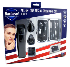 Barbasol All-In-One Facial Grooming Set 16-Piece