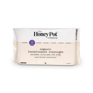 The Honey Pot Company, Organic Incontinence Overnight Non-herbal Pad With Wings, 1 Each, 16 Ct The Honey Pot Company, Organic Incontinence Overnight Non-herbal Pad With Wings, 1 Each, 16 Ct