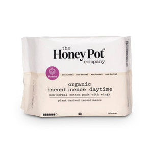 The Honey Pot Company, Organic Incontinence Daytime Non-herbal Cotton Pads With Wings, 1 Each, 16 Ct The Honey Pot Company, Organic Incontinence Daytime Non-herbal Cotton Pads With Wings, 1 Each, 16 Ct