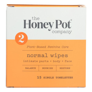 The Honey Pot Company, Wipes Intimate Nrml Indv, 1 Each, 15 Ct The Honey Pot Company, Wipes Intimate Nrml Indv, 1 Each, 15 Ct