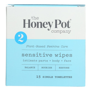 The Honey Pot Company, Wipes Intimate Snstve Ind, 1 Each, 15 Ct The Honey Pot Company, Wipes Intimate Snstve Ind, 1 Each, 15 Ct