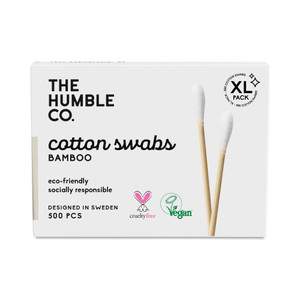 The Humble, Cotton Swab Bamboo White, Case Of 4, 500 Ct The Humble, Cotton Swab Bamboo White, Case Of 4, 500 Ct