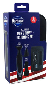 Barbasol All-In-One Grooming Set Travel 10 Piece Barbasol All-In-One Grooming Set Travel 10 Piece