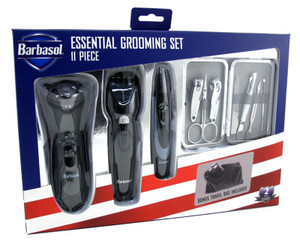 Barbasol Essential Grooming Set 11 Piece Bonus Travel Bag Barbasol Essential Grooming Set 11 Piece Bonus Travel Bag
