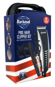Barbasol Pro Hair Clipper Kit 10 Piece Barbasol Pro Hair Clipper Kit 10 Piece