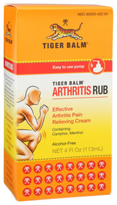 Tiger Balm, Arthritis Rub Pain Relieving Cream, 1 Each, 4 Oz