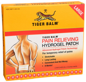 Tiger Balm, Pain Relieving Large Patches, Case Of 6, 4 Ct Tiger Balm, Pain Relieving Large Patches, Case Of 6, 4 Ct