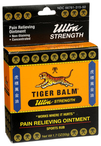 Tiger Balm, Pain Relieving Ointment Ultra Strength Non Staining, 1 Each, 1.7 Oz Tiger Balm, Pain Relieving Ointment Ultra Strength Non Staining, 1 Each, 1.7 Oz