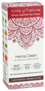 Tints Of Nature, Henna Cream Light Brown, 1 Each, 2.46 Oz Tints Of Nature, Henna Cream Light Brown, 1 Each, 2.46 Oz