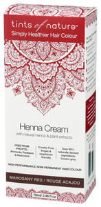 Tints Of Nature, Henna Cream Mahogany Red, 1 Each, 2.46 Oz Tints Of Nature, Henna Cream Mahogany Red, 1 Each, 2.46 Oz