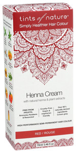 Tints Of Nature, Henna Cream Red, 1 Each, 2.46 Oz Tints Of Nature, Henna Cream Red, 1 Each, 2.46 Oz