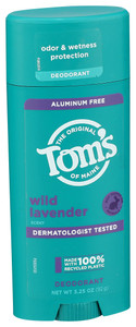 Tom's Of Maine, Aluminum Free Wild Lavender Scent Deodorant, Case Of 6, 3.25 Oz