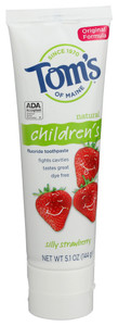 Tom's Of Maine, Toothpaste Kids Silly Strawberry Fluoride, Case Of 6, 5.1 Oz Tom's Of Maine, Toothpaste Kids Silly Strawberry Fluoride, Case Of 6, 5.1 Oz