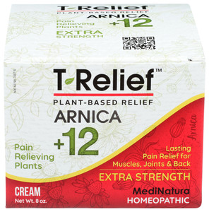 T-relief, Arnica +12 Pain Relief Extra Strength Cream, 1 Each, 8 Oz T-relief, Arnica +12 Pain Relief Extra Strength Cream, 1 Each, 8 Oz