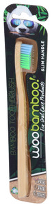 Woobamboo, Toothbrush Slim Soft Blue And Green, Case Of 6, 1 Ct Woobamboo, Toothbrush Slim Soft Blue And Green, Case Of 6, 1 Ct