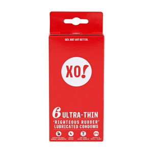 Xo!, Ultra Thin Righteous Rubber Condoms, Case Of 8, 6 Ct Xo!, Ultra Thin Righteous Rubber Condoms, Case Of 8, 6 Ct