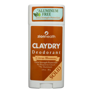 Zion Health, Clay Deodorant Citrus Blossom, 1 Each, 2.5 Oz Zion Health, Clay Deodorant Citrus Blossom, 1 Each, 2.5 Oz