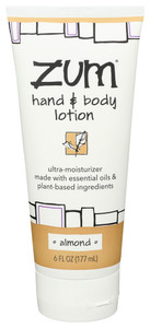 Zum, Hand And Body Lotion Almond, 1 Each, 6 Fl Oz Zum, Hand And Body Lotion Almond, 1 Each, 6 Fl Oz