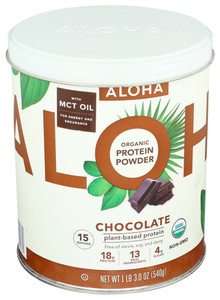 Aloha, Organic Chocolate Plant Protein Powder, 1 Each, 1.22 Lb Aloha, Organic Chocolate Plant Protein Powder, 1 Each, 1.22 Lb