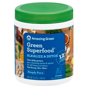 Amazing Grass, Green Superfood Alkalize & Detox, 1 Each, 8.5 Oz Amazing Grass, Green Superfood Alkalize & Detox, 1 Each, 8.5 Oz