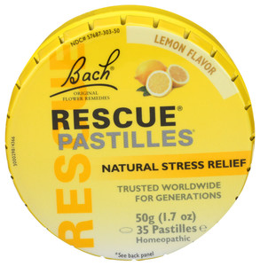 Bach Flower Essences, Rescue Remedy Pastilles Lemon, Case Of 12, 50 Gr Bach Flower Essences, Rescue Remedy Pastilles Lemon, Case Of 12, 50 Gr