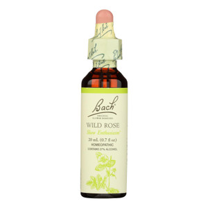 Bach Flower Essences, Flower Remedies Essence Wild Rose, 1 Each, 20 Ml Bach Flower Essences, Flower Remedies Essence Wild Rose, 1 Each, 20 Ml