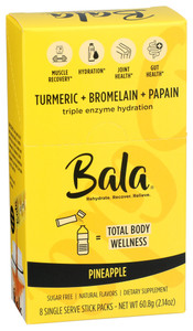 Bala, Pineapple Triple Enzyme Hydration, Case Of 1, 8 Ct Bala, Pineapple Triple Enzyme Hydration, Case Of 1, 8 Ct