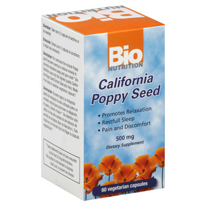 Bio Nutrition, California Poppy Seed, 1 Each, 60 Vcap Bio Nutrition, California Poppy Seed, 1 Each, 60 Vcap
