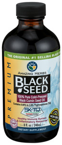 Amazing Herbs, Premium 100% Pure Cold-pressed Black Cumin Seed Oil, 1 Each, 8 Oz Amazing Herbs, Premium 100% Pure Cold-pressed Black Cumin Seed Oil, 1 Each, 8 Oz
