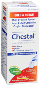 Boiron, Chestal Cold & Cough Syrup Adult, 1 Each, 6.7 Oz Boiron, Chestal Cold & Cough Syrup Adult, 1 Each, 6.7 Oz