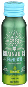 Brainjuice, Decaffeinated Liquid, Case Of 12, 2.5 Fl Oz Brainjuice, Decaffeinated Liquid, Case Of 12, 2.5 Fl Oz
