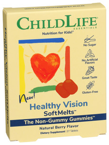 Childlife Essentials, Healthy Vision Soft Melts Natural Berry Flavor, 1 Each, 27 Tab Childlife Essentials, Healthy Vision Soft Melts Natural Berry Flavor, 1 Each, 27 Tab