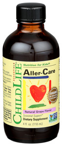 Childlife Essentials, Aller-care Natural Grape Flavor, 1 Each, 4 Oz Childlife Essentials, Aller-care Natural Grape Flavor, 1 Each, 4 Oz