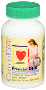Childlife Essentials, Prenatal Dha 500mg, 1 Each, 30 Sgel Childlife Essentials, Prenatal Dha 500mg, 1 Each, 30 Sgel