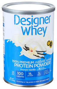 Designer Whey, French Vanilla Natural Premium 100% Whey Powder, 1 Each, 12 Oz Designer Whey, French Vanilla Natural Premium 100% Whey Powder, 1 Each, 12 Oz