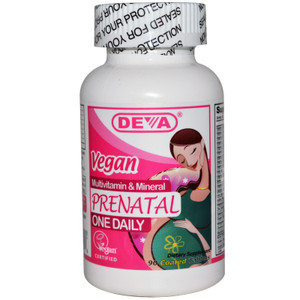 Deva Vegan Vitamins, Prenatal Multivitamin And Mineral Lets, 1 Each, 90 Tab