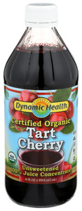 Dynamic Health Laboratories, Organic Certified Tart Cherry Juice Concentrate, 1 Each, 16 Oz Dynamic Health Laboratories, Organic Certified Tart Cherry Juice Concentrate, 1 Each, 16 Oz