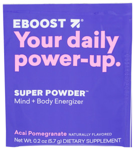 Eboost, Super Powder Acai Pomegranate, Case Of 20, .25 Oz Eboost, Super Powder Acai Pomegranate, Case Of 20, .25 Oz