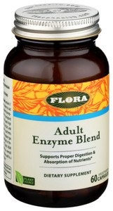 Flora, Enzyme Blend Adult, 1 Each, 60 Vcap Flora, Enzyme Blend Adult, 1 Each, 60 Vcap