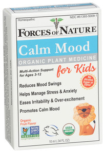 Forces Of Nature, Organic Forces Calm Mood Kids, Case Of 1, 10 Ml Forces Of Nature, Organic Forces Calm Mood Kids, Case Of 1, 10 Ml