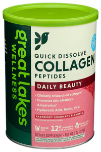 Great Lakes Wellness, Collagen Peptides Raspberry Lemon, 1 Each, 8 Oz Great Lakes Wellness, Collagen Peptides Raspberry Lemon, 1 Each, 8 Oz